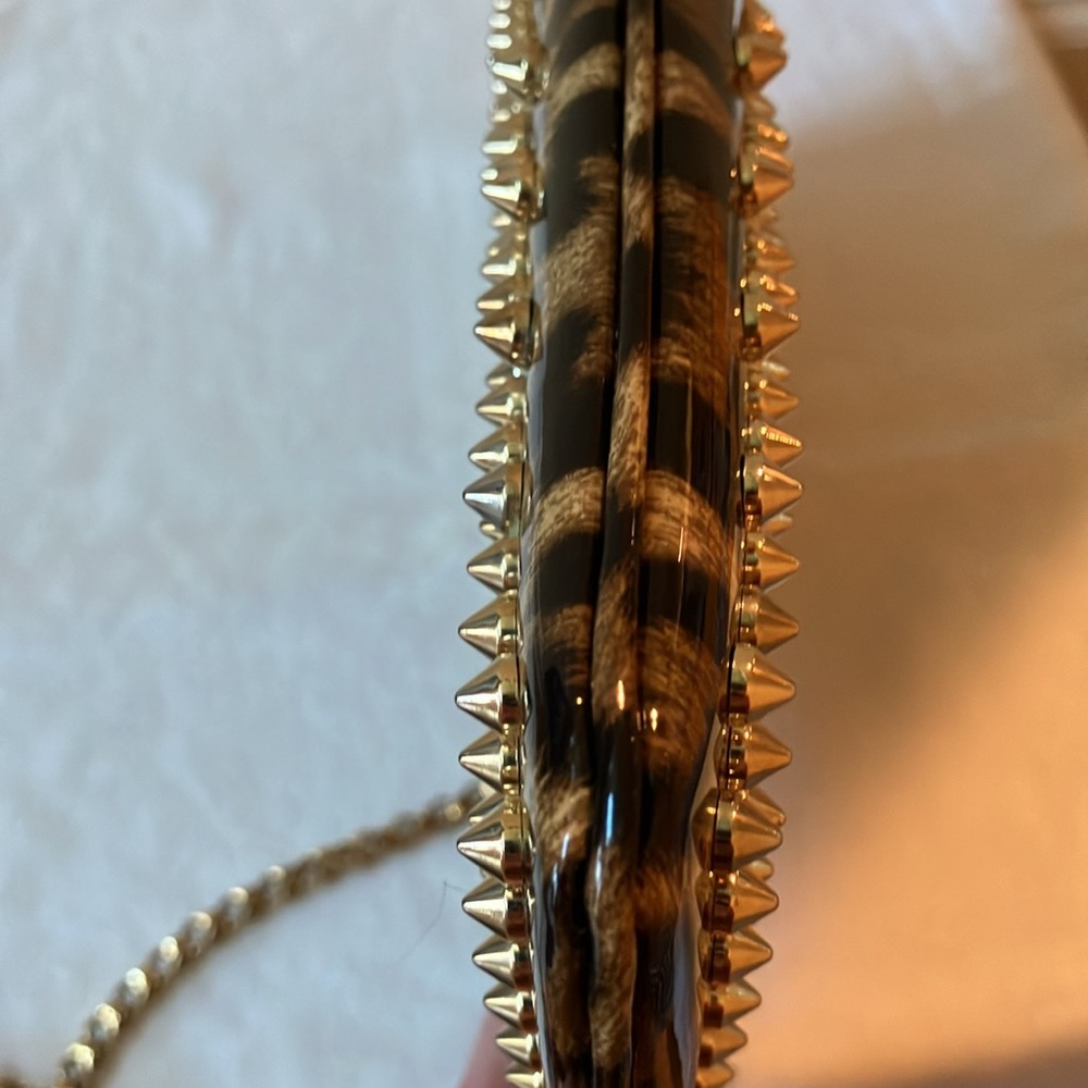 Christian Louboutin Loubiposh Animal print Crossbody Clutch - Picture 17 of 17